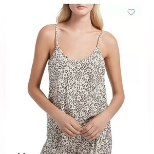 ATM silk Lunar leopard print cami tank blouse size small